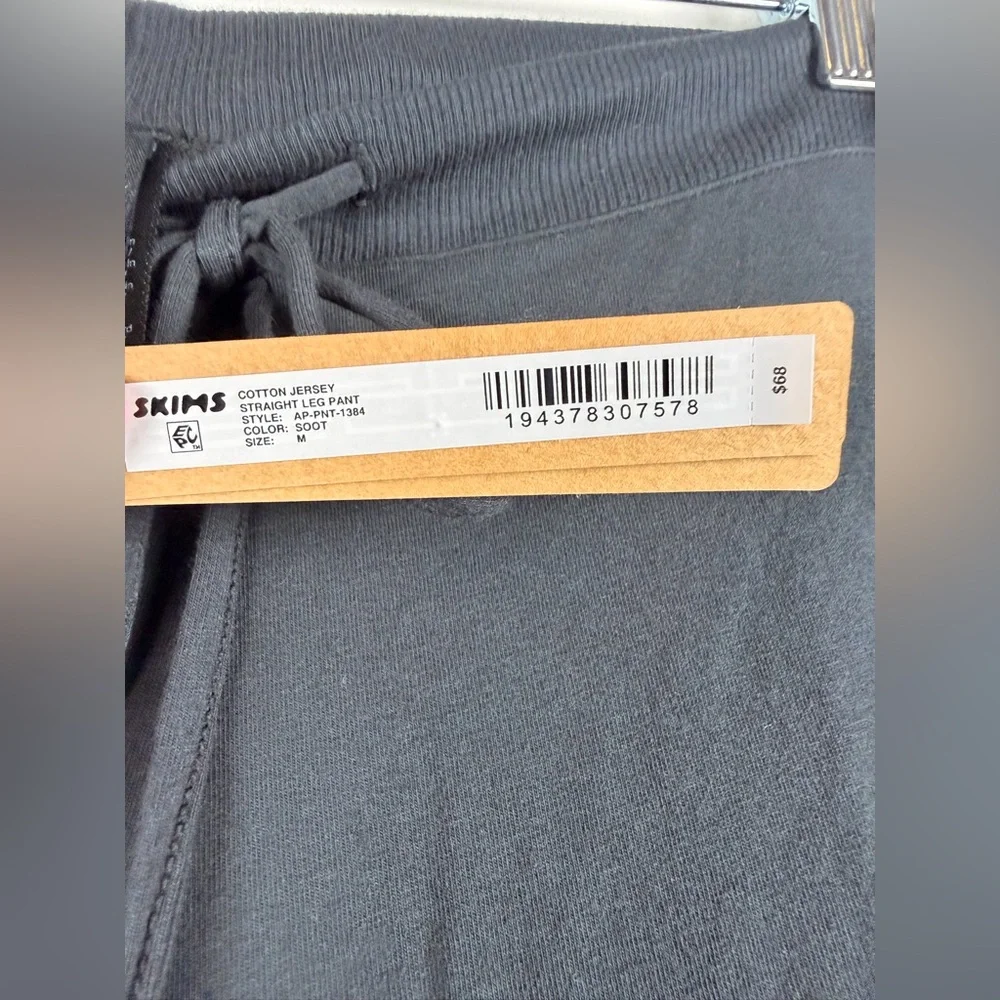 NWT SKIMS COTTON JERSEY STRAIGHT LEG PANT - Picture 6 of 7